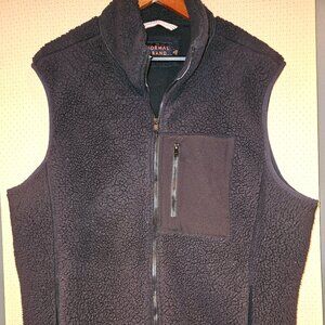 The Normal Brand Full-Zip Fleece Vest – Navy | Layer Essential